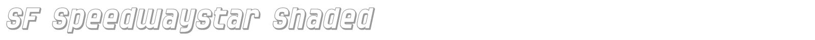 SF Speedwaystar font preview
